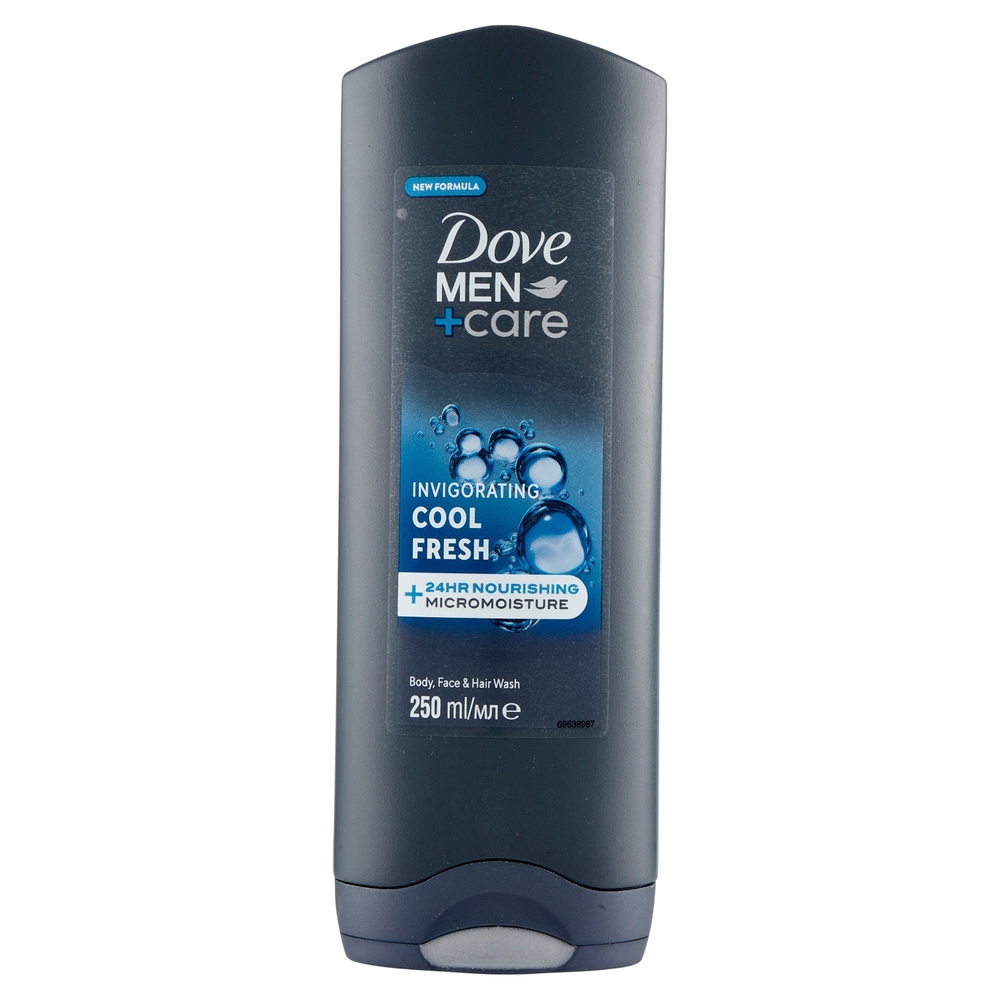 Dove Men+Care Invigorating Cool Fresh Body, Face & Hair Wash 250 ml